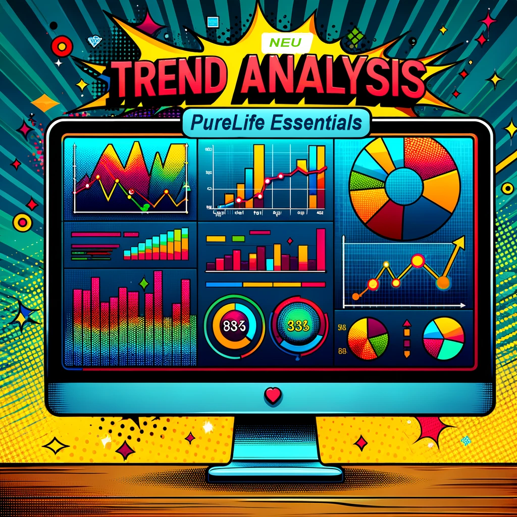 Trendanalyse-Dashboard der PureLife Essentials