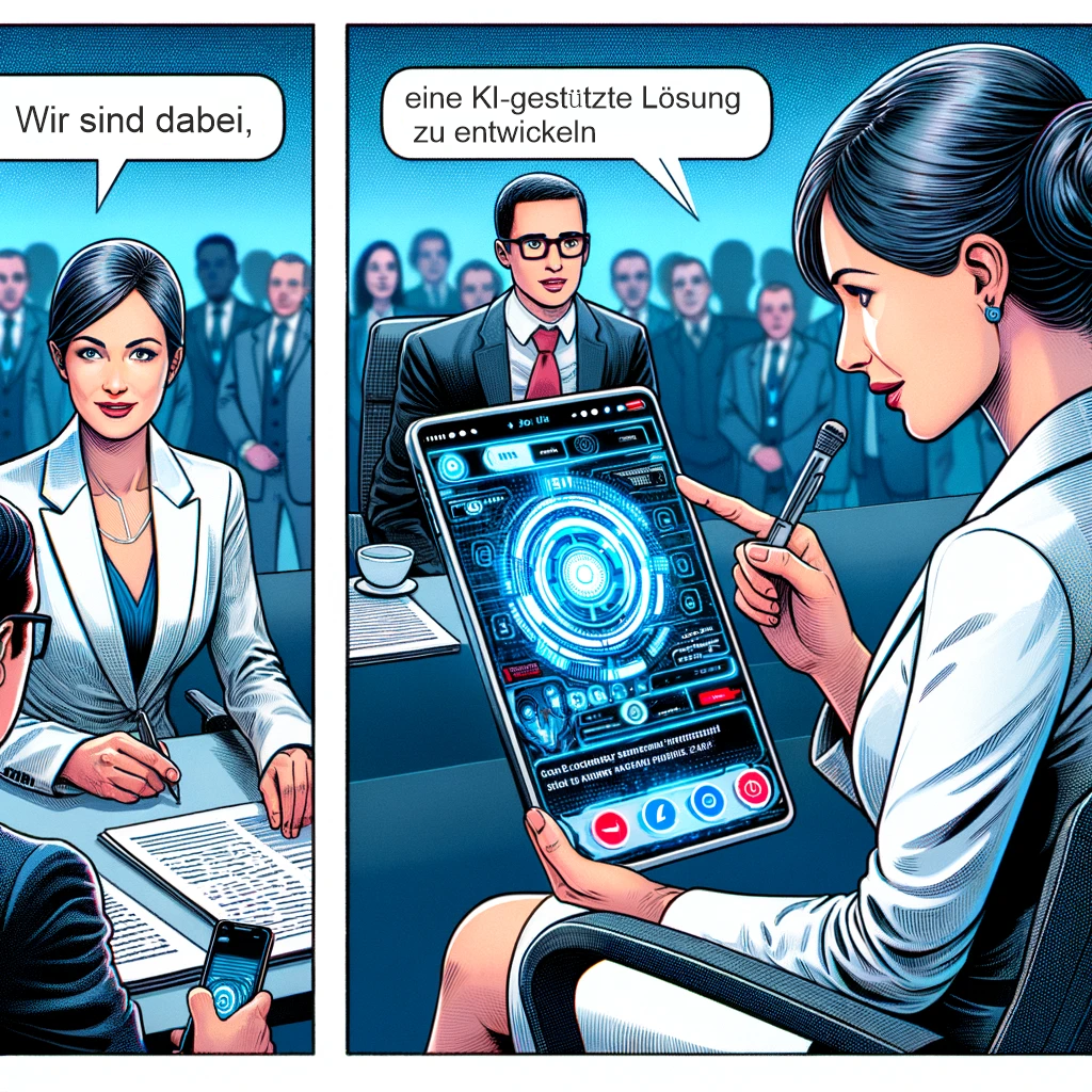 High-Tech-Anwendung in der Visionary Consulting Group